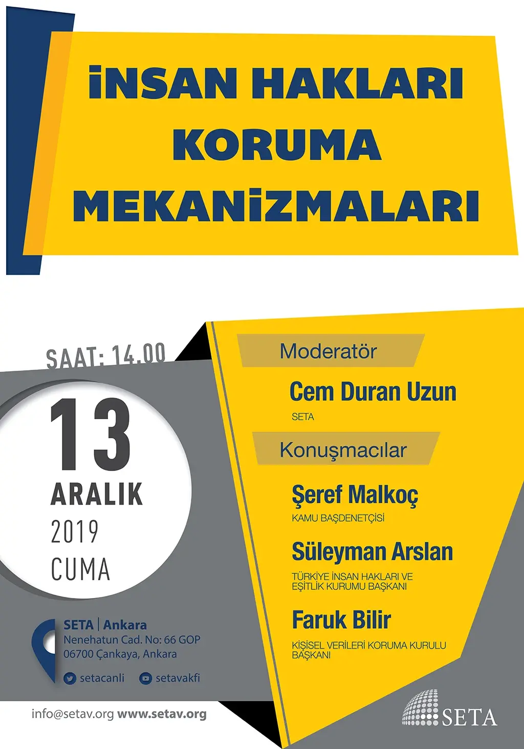 Panel: İnsan Hakları Koruma Mekanizmaları