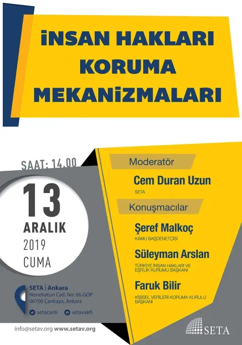 Panel: İnsan Hakları Koruma Mekanizmaları
