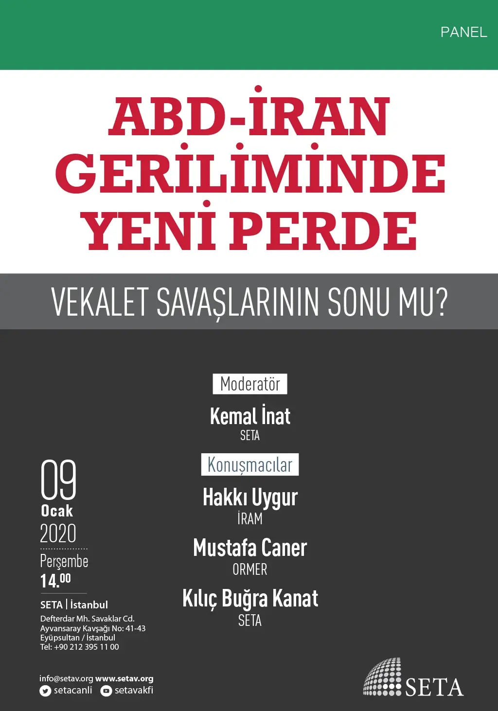 Panel: ABD-İran Geriliminde Yeni Perde | Vekalet Savaşlarının Sonu mu?