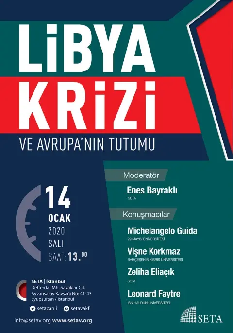 Panel: Libya Krizi ve Avrupa’nın Tutumu