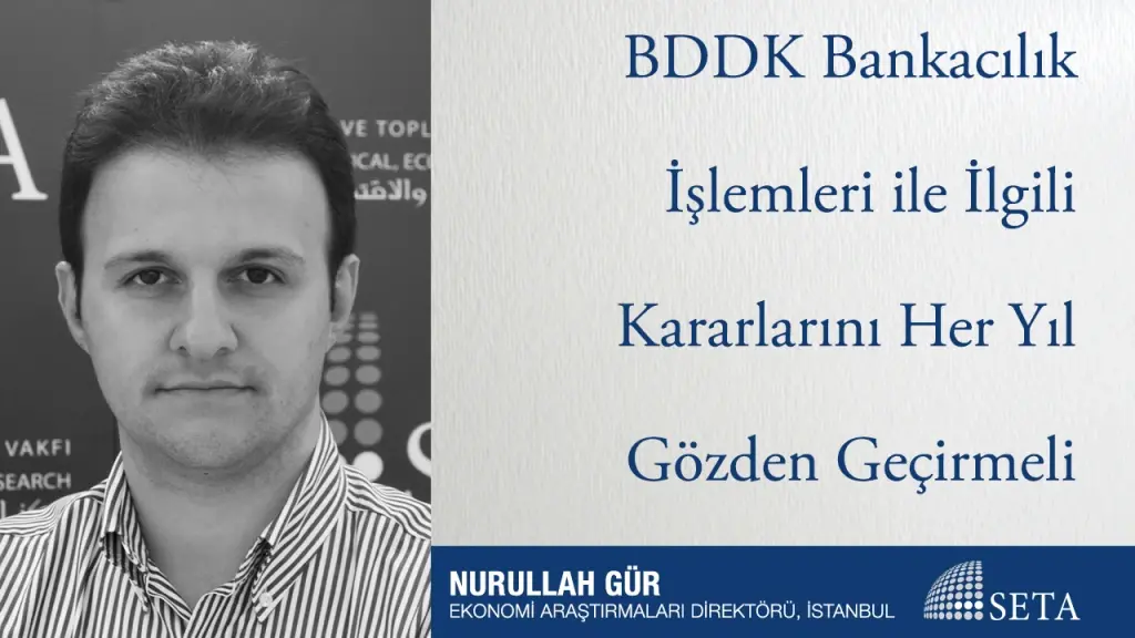 BDDK Bankacılık İşlemleri ile İlgili Kararlarını Her Yıl Gözden Geçirmeli