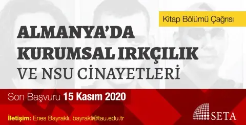 Kitap Bölümü Çağrısı: Almanya’da Kurumsal Irkçılık ve NSU Cinayetleri