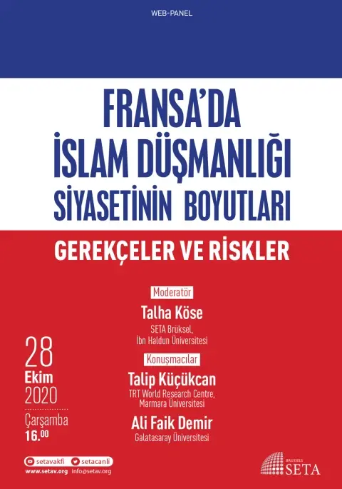 Web Panel: Fransa’da İslam Düşmanlığı Siyasetinin Boyutları | Gerçekler ve Riskler