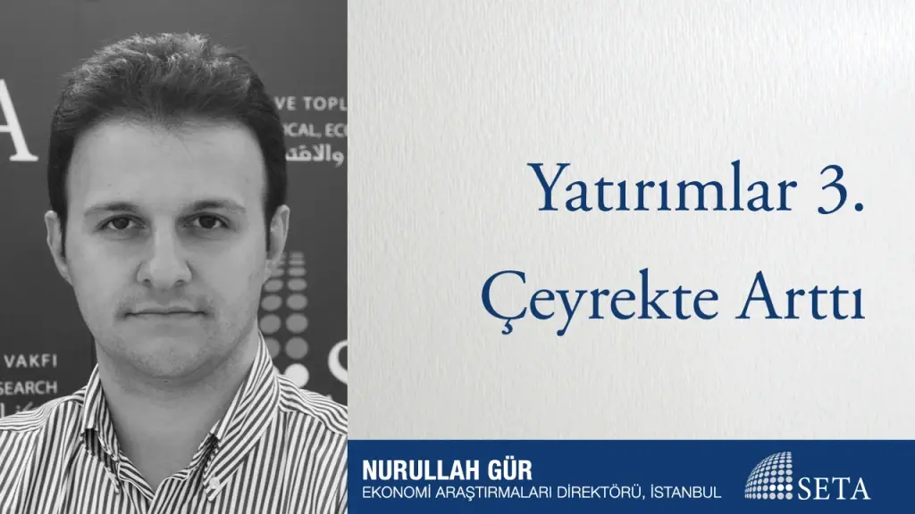 Yatırımlar 3. Çeyrekte Arttı