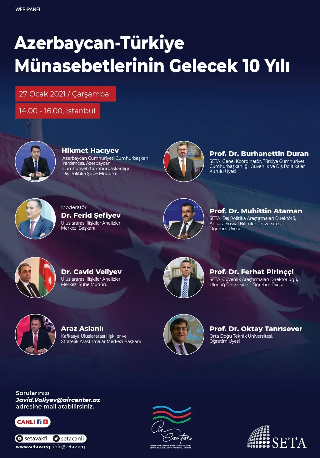 Web Panel: Azerbaycan-Türkiye Münasebetlerinin Gelecek 10 Yılı