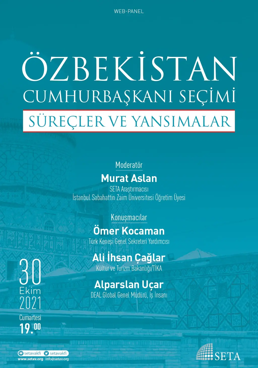Web Panel: Özbekistan Cumhurbaşkanı Seçimi | Süreçler ve Yansımalar
