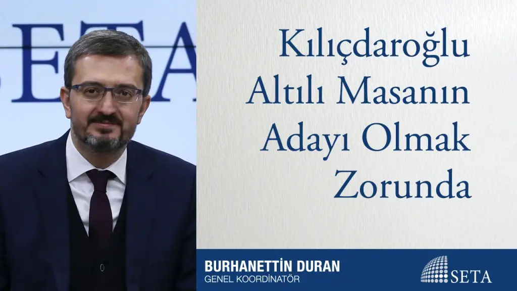 Kılıçdaroğlu Altılı Masanın Adayı Olmak Zorunda