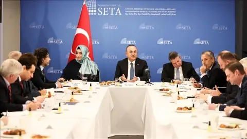 Dışişleri Bakanı Çavuşoğlu Washington’da ABD Düşünce Kuruluşu Temsilcileriyle Görüştü