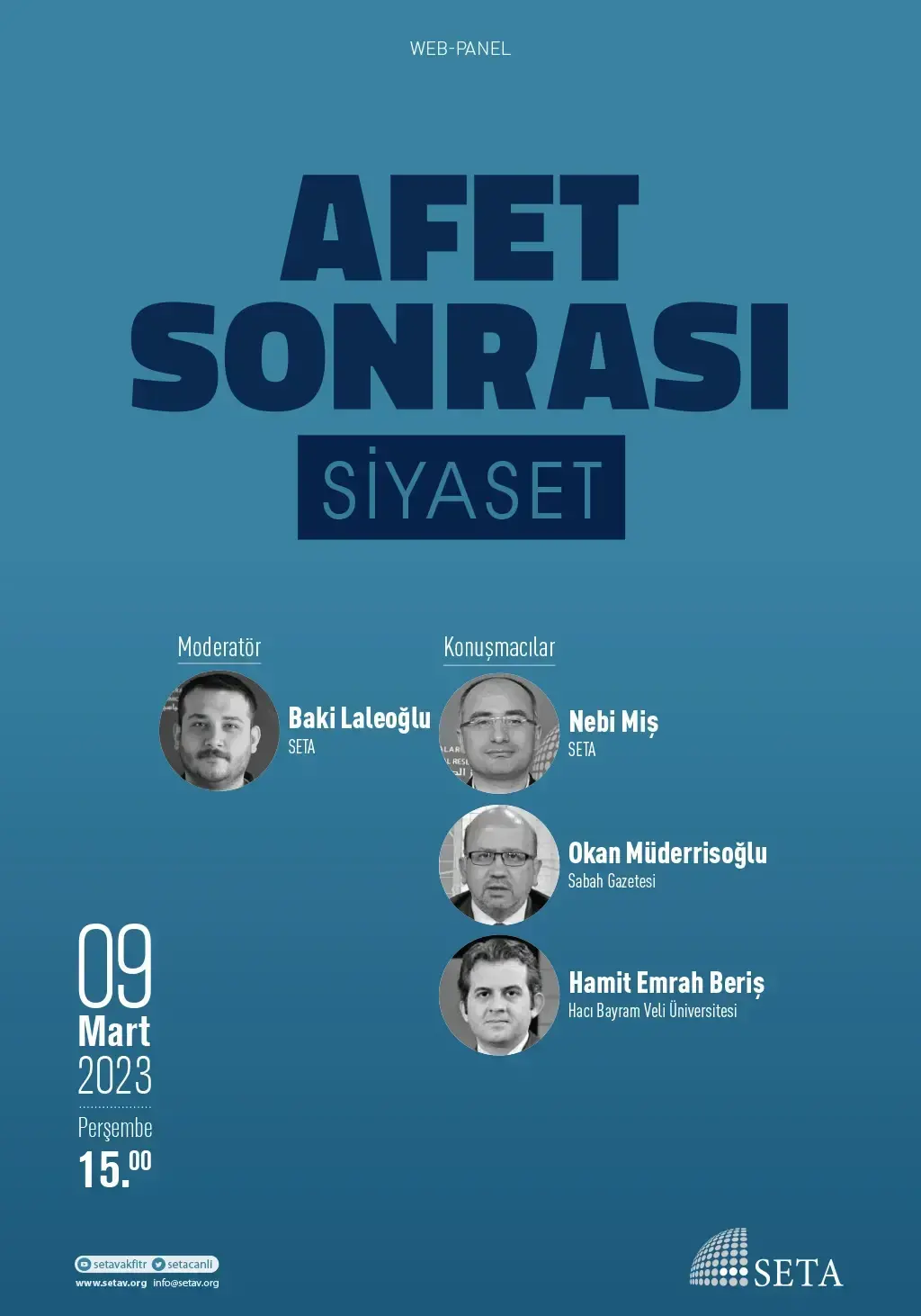 Web Panel: Afet Sonrası Siyaset