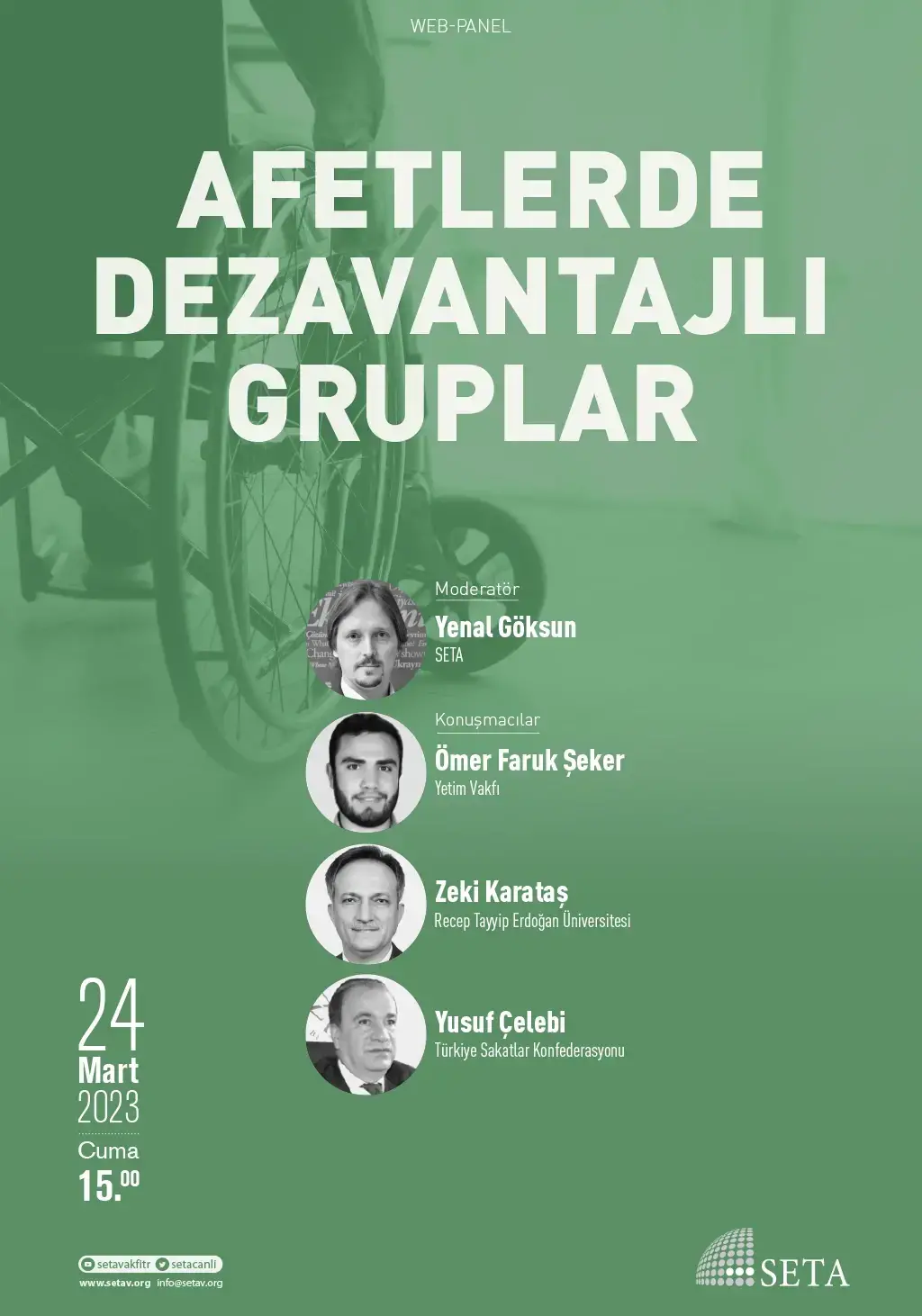 Web Panel: Afetlerde Dezavantajlı Gruplar
