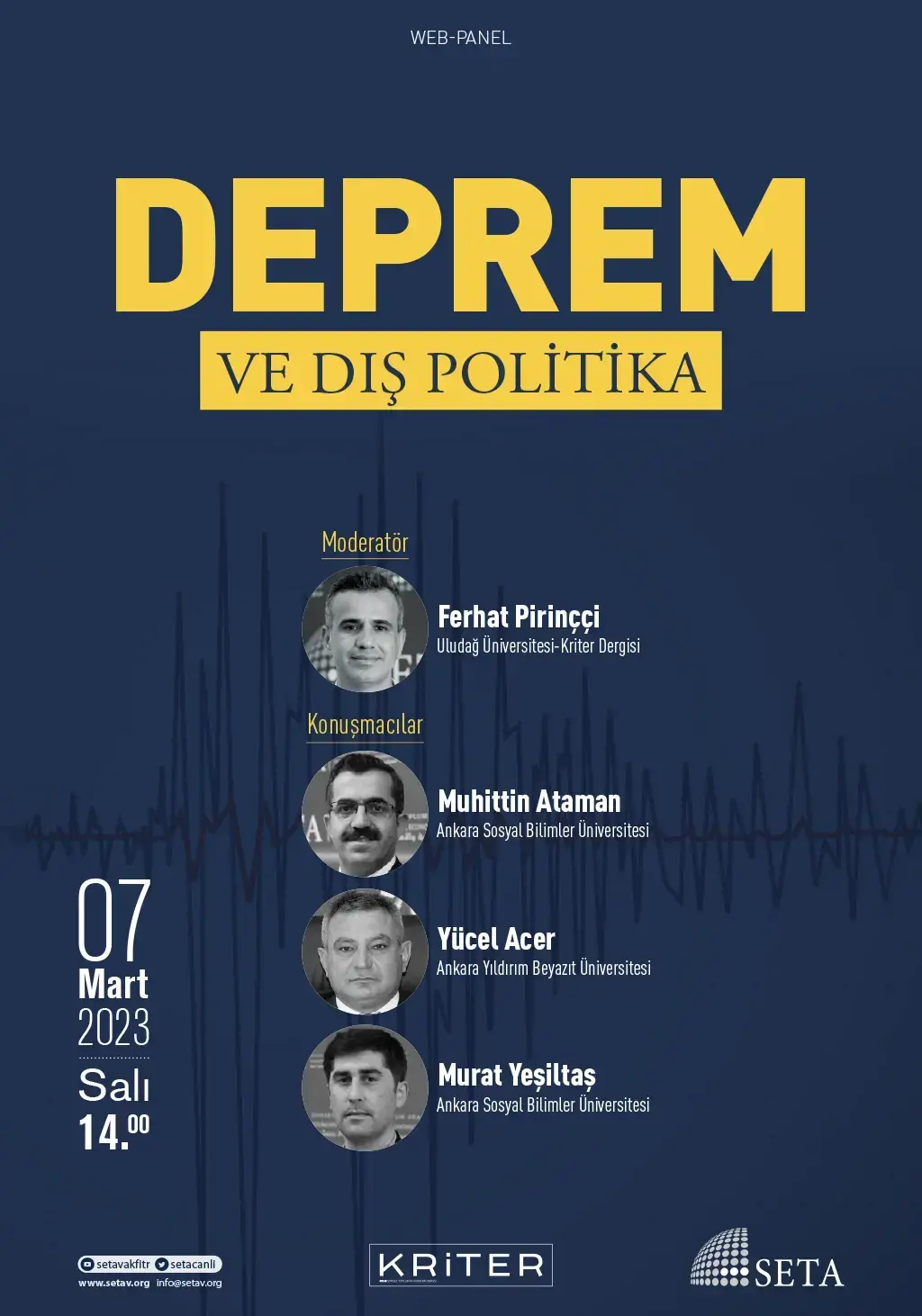 Web Panel: Deprem ve Dış Politika