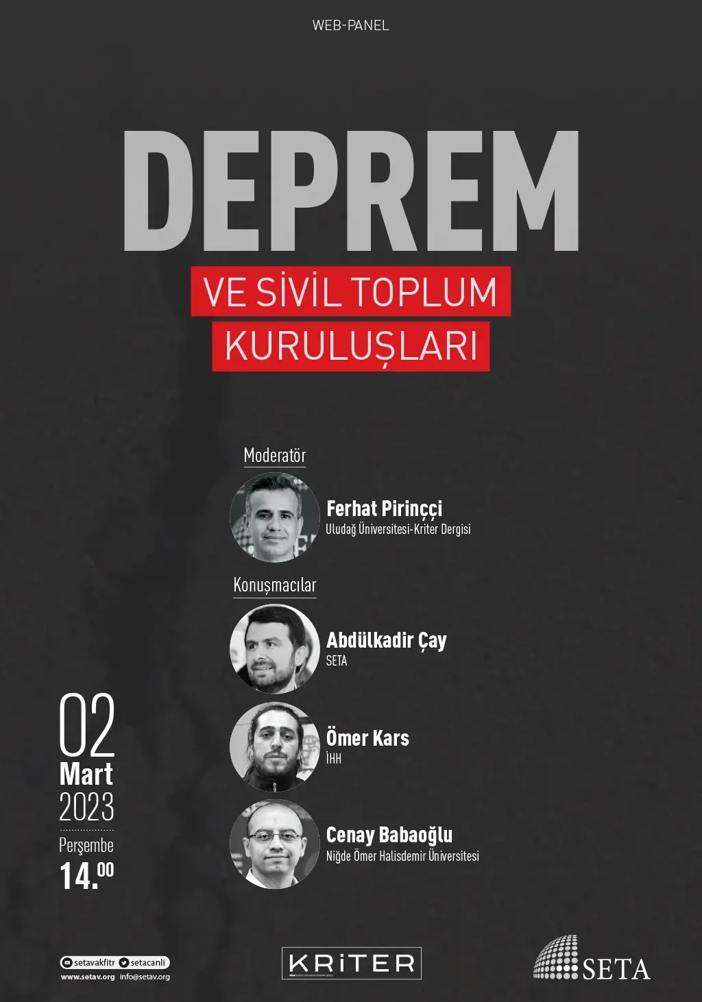 Web Panel: Deprem ve Sivil Toplum Kuruluşları