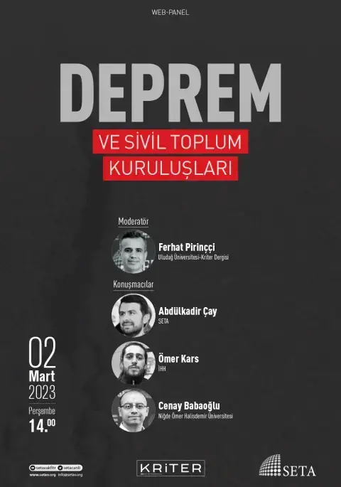 Web Panel: Deprem ve Sivil Toplum Kuruluşları