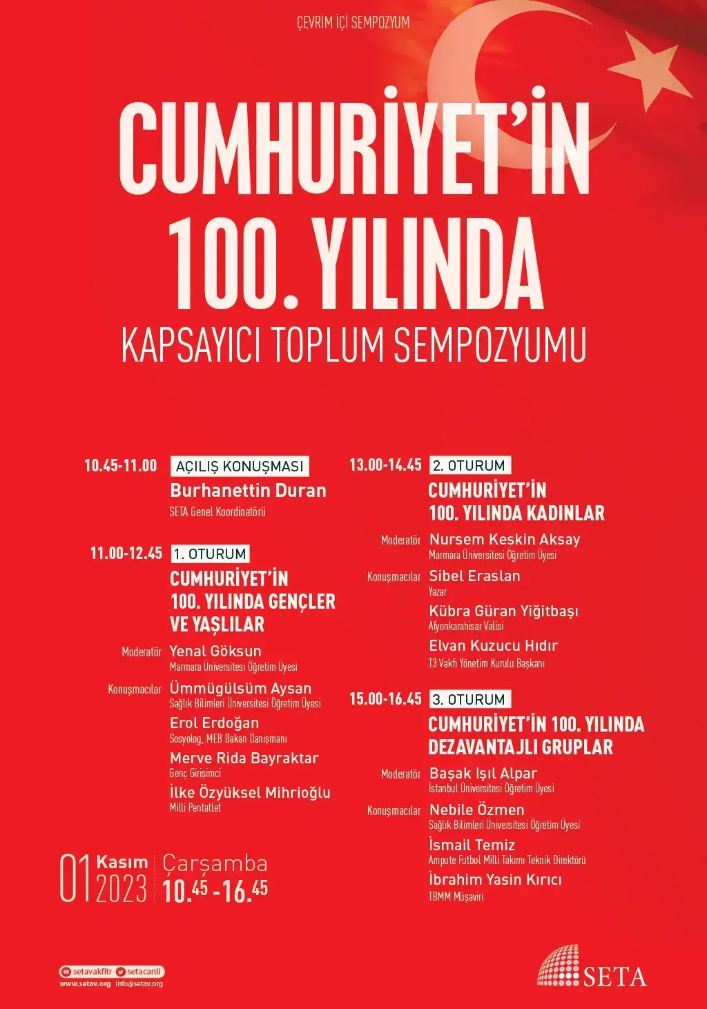 Cumhuriyetin Yüzüncü Yılında Kapsayıcı Toplum Sempozyumu (Çevrimiçi)