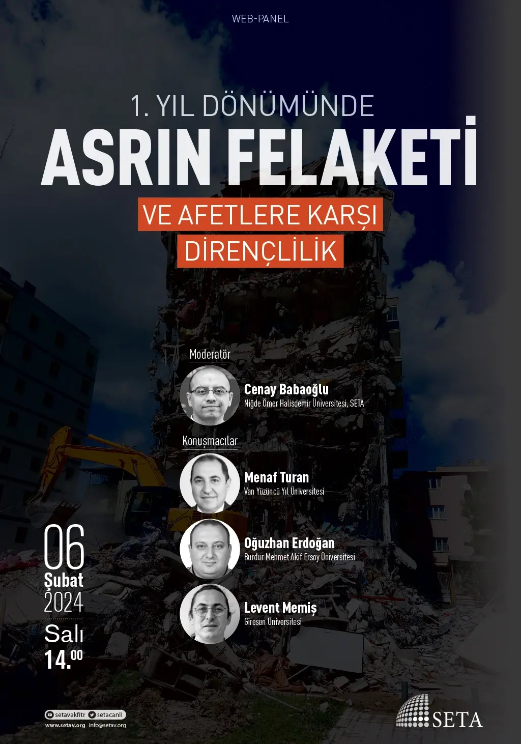 Web Panel: 1. Yıl Dönümünde Asrın Felaketi ve Afetlere Karşı Dirençlilik