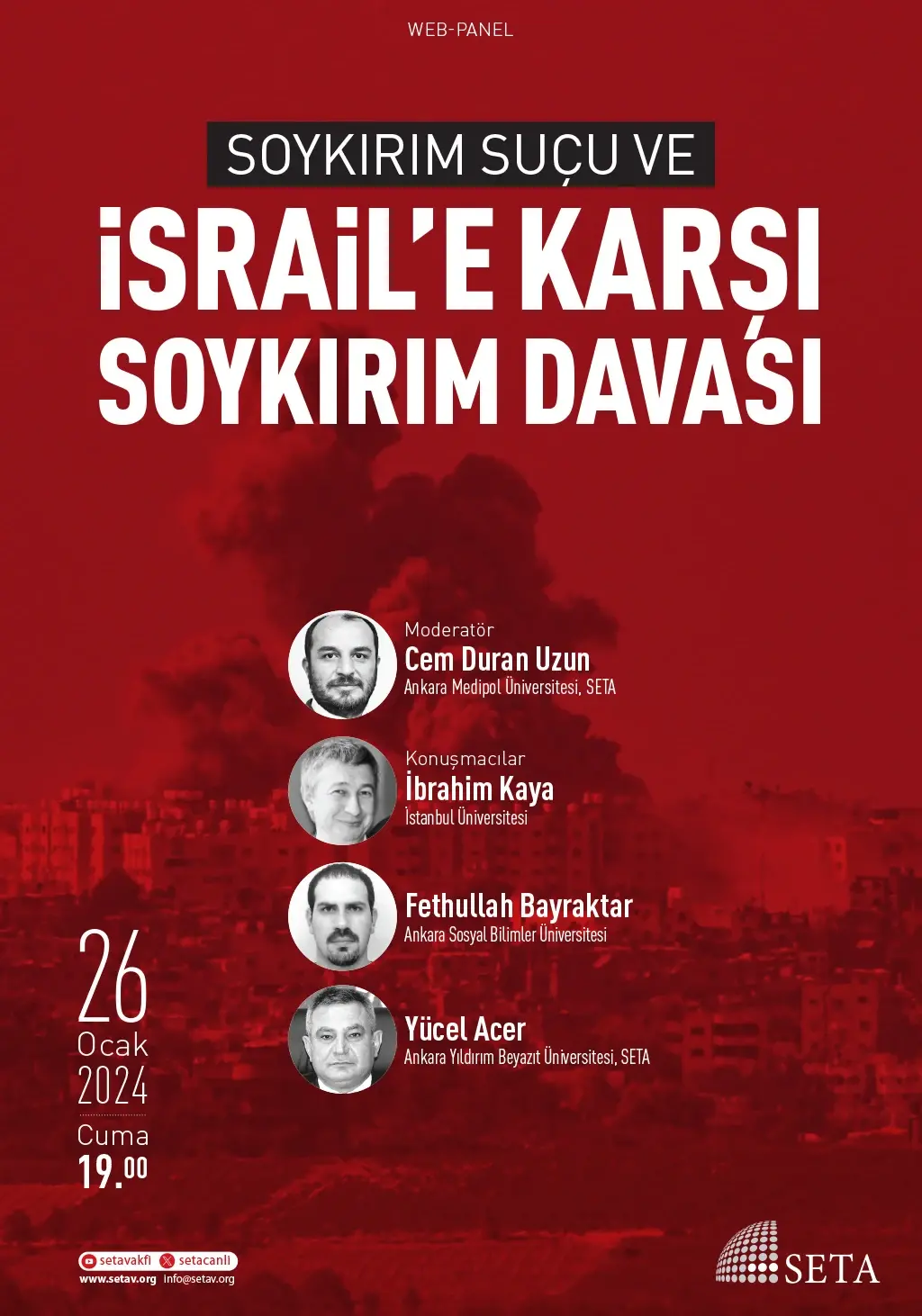 Web Panel: Soykırım Suçu ve İsrail’e Karşı Soykırım Davası