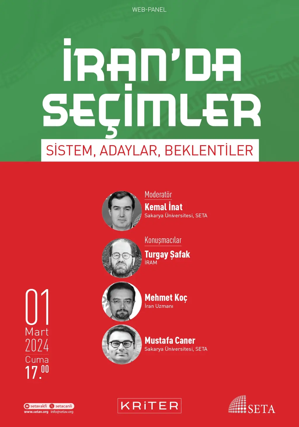 Web Panel: İran’da Seçimler | Sistem, Adaylar, Beklentiler