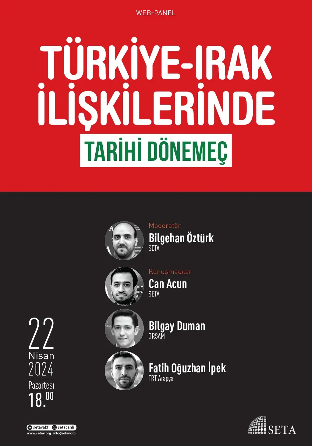 Web Panel: Türkiye-Irak İlişkilerinde Tarihi Dönemeç