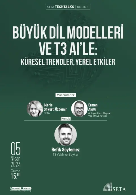 SETA TECHTALKS: Büyük Dil Modelleri ve T3 AI’le | Küresel Trendler, Yerel Etkiler