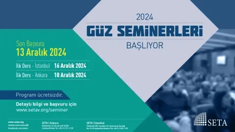 SETA 2024 Güz Dönemi Seminer Programı Başlıyor!