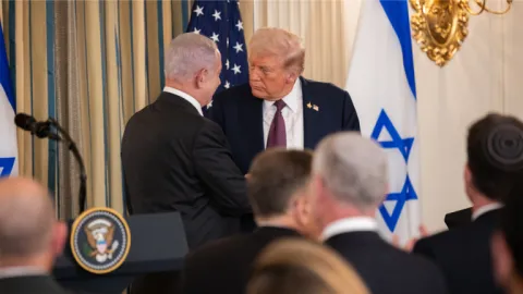 Trump ve Netanyahu Beyaz Saray'da basın toplantısı düzenledi