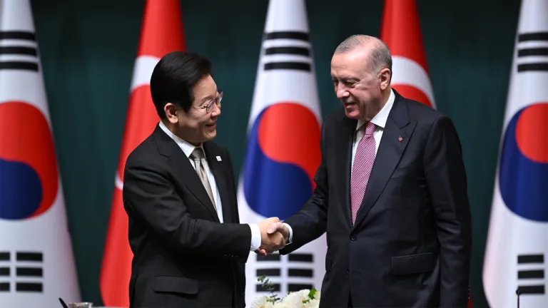 Cumhurbaşkanı Erdoğan - Güney Kore Devlet Başkanı Lee