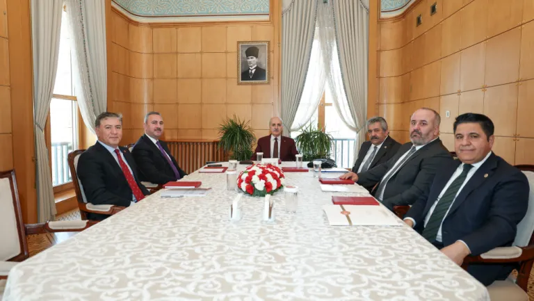 TBMM Başkanı Kurtulmuş'un Milli Dayanışma, Kardeşlik ve Demokrasi Komisyonu üyelerini kabulü