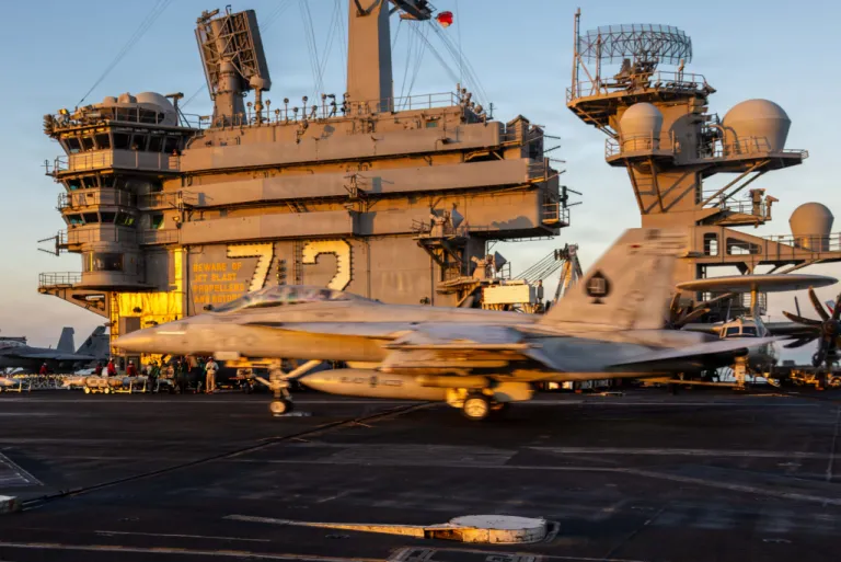 US warplanes take off from USS Abraham Lincoln for Operation Epic Fury