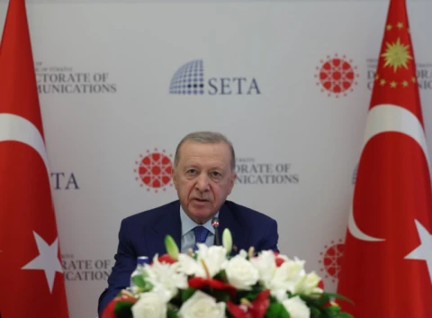 Cumhurbaşkanı Erdoğan ABD’li Düşünce Kuruluşu Temsilcileriyle Bir Araya Geldi
